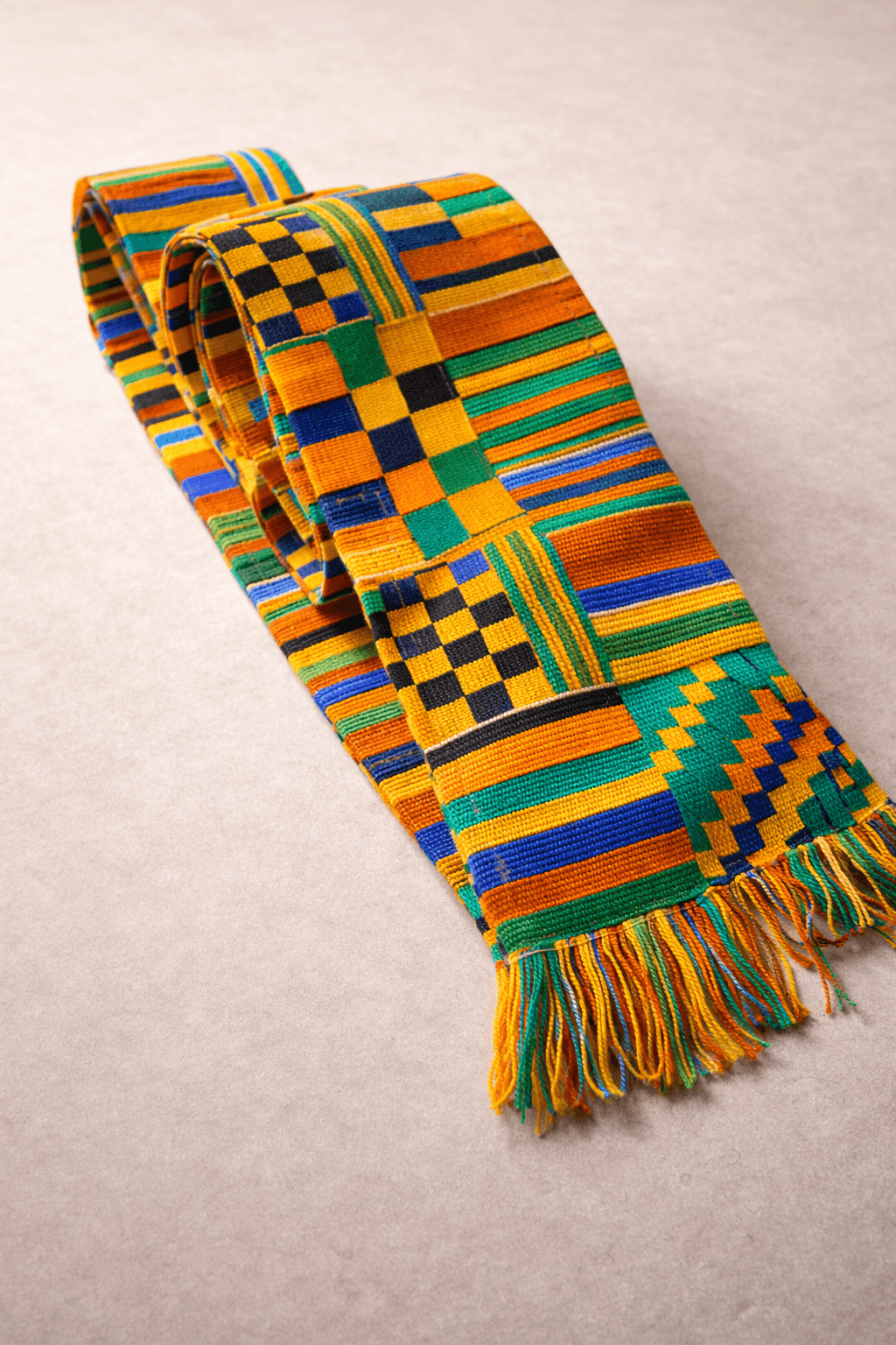 Kente Cloth Strip (Hand-woven)